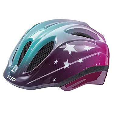 KED Kinder Meggy Trend Fahrradhelm, Stars Blue Green, (46-51cm) im Sale